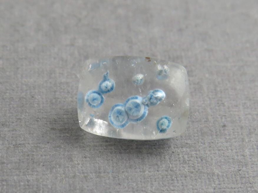 Gilalite in Quartz from Brazil | Rectangular Faceted Gem | 9x7 mm | Natural Gemstone | QU535 - Gem Enthusiast