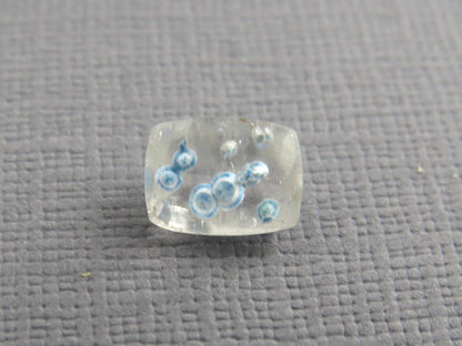 Gilalite in Quartz from Brazil | Rectangular Faceted Gem | 9x7 mm | Natural Gemstone | QU535 - Gem Enthusiast