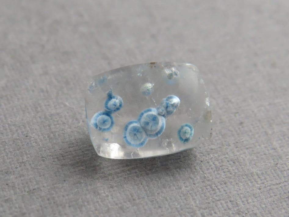 Gilalite in Quartz from Brazil | Rectangular Faceted Gem | 9x7 mm | Natural Gemstone | QU535 - Gem Enthusiast