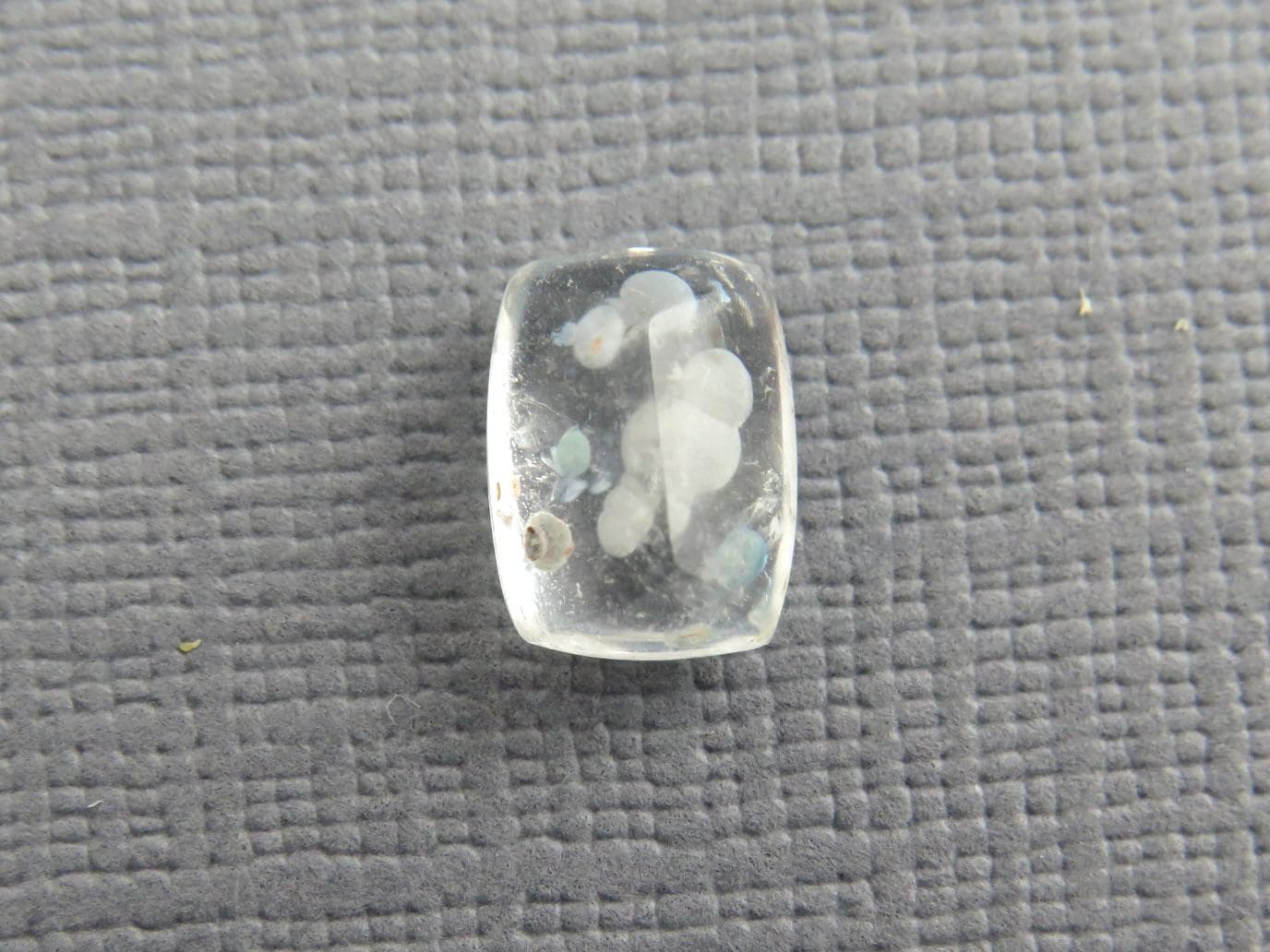 Gilalite in Quartz from Brazil | Rectangular Faceted Gem | 9x7 mm | Natural Gemstone | QU535 - Gem Enthusiast