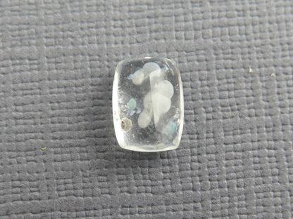 Gilalite in Quartz from Brazil | Rectangular Faceted Gem | 9x7 mm | Natural Gemstone | QU535 - Gem Enthusiast