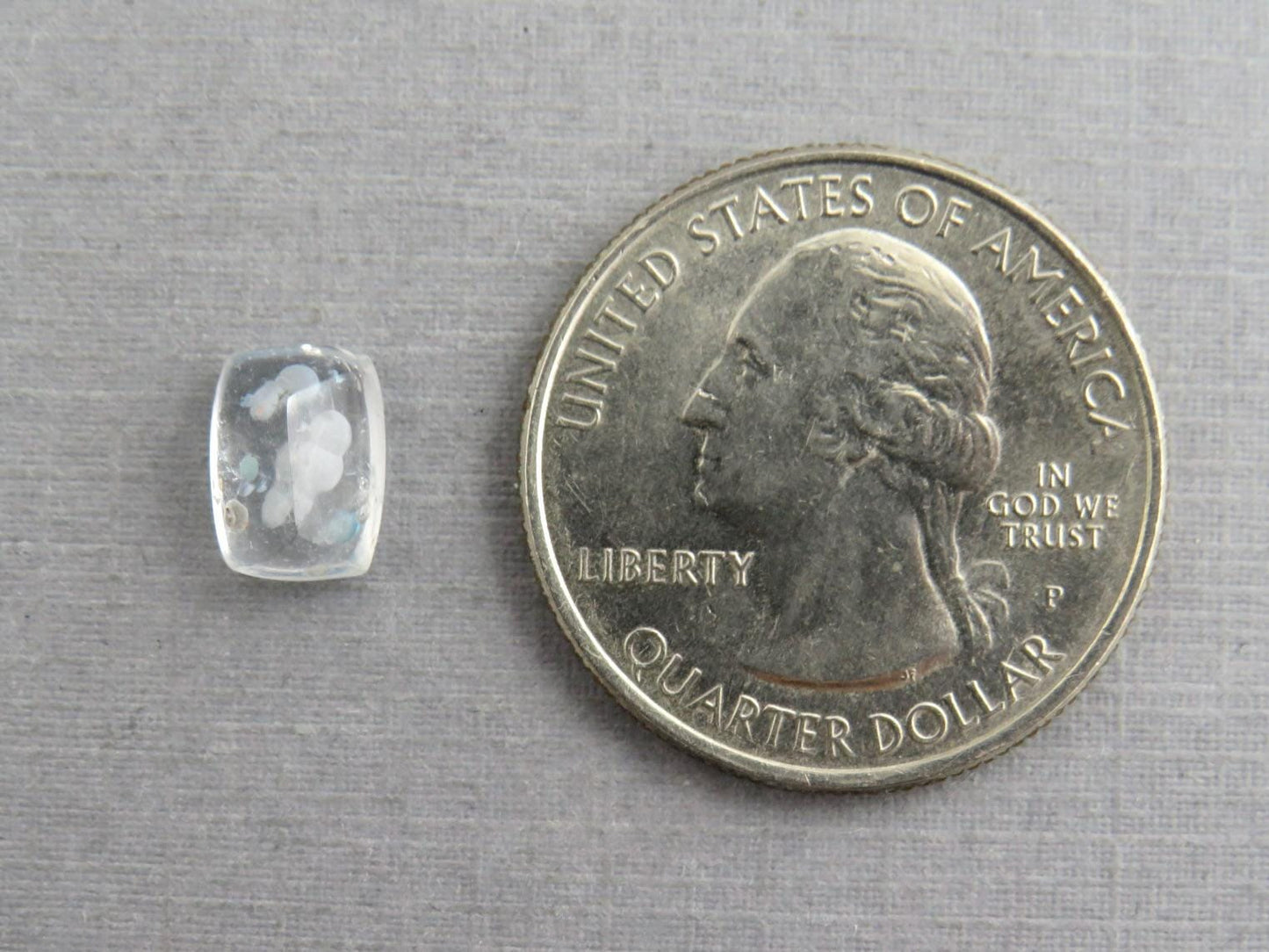 Gilalite in Quartz from Brazil | Rectangular Faceted Gem | 9x7 mm | Natural Gemstone | QU535 - Gem Enthusiast