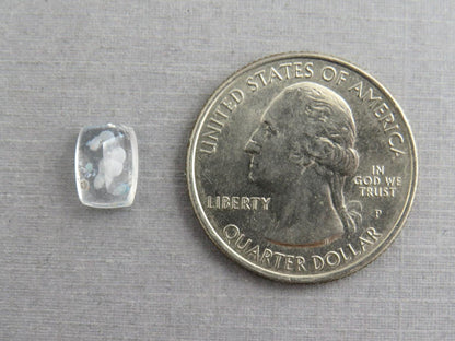 Gilalite in Quartz from Brazil | Rectangular Faceted Gem | 9x7 mm | Natural Gemstone | QU535 - Gem Enthusiast