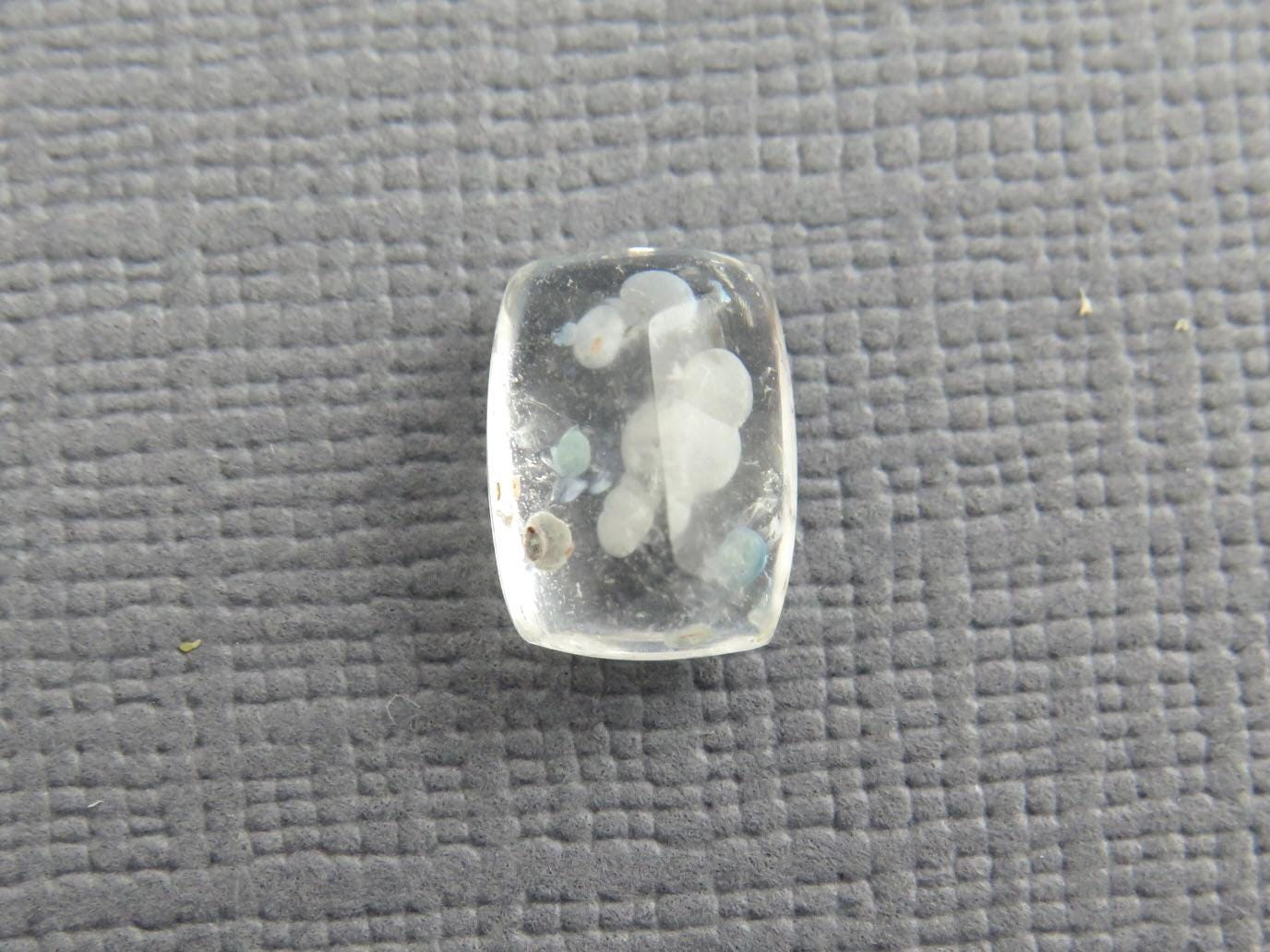 Gilalite in Quartz from Brazil | Rectangular Faceted Gem | 9x7 mm | Natural Gemstone | QU535 - Gem Enthusiast