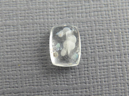 Gilalite in Quartz from Brazil | Rectangular Faceted Gem | 9x7 mm | Natural Gemstone | QU535 - Gem Enthusiast
