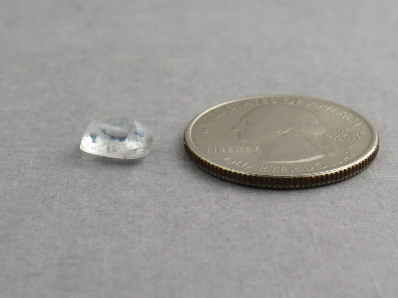 Gilalite in Quartz from Brazil | Rectangular Faceted Gem | 9x7 mm | Natural Gemstone | QU535 - Gem Enthusiast