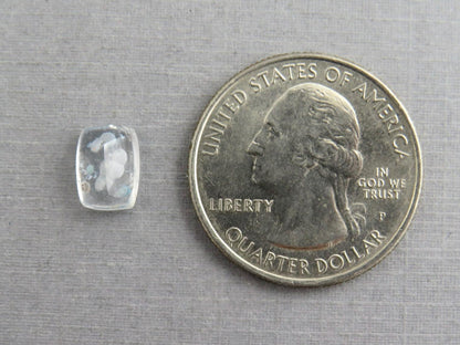 Gilalite in Quartz from Brazil | Rectangular Faceted Gem | 9x7 mm | Natural Gemstone | QU535 - Gem Enthusiast