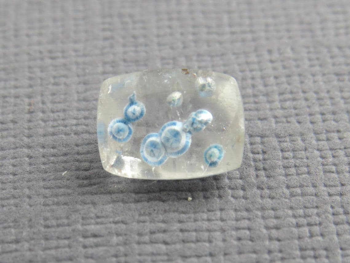 Gilalite in Quartz from Brazil | Rectangular Faceted Gem | 9x7 mm | Natural Gemstone | QU535 - Gem Enthusiast