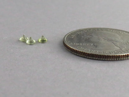 Green 3mm California Tourmaline Lot | 0.33ct | American Gemstone | CT104 - Gem Enthusiast