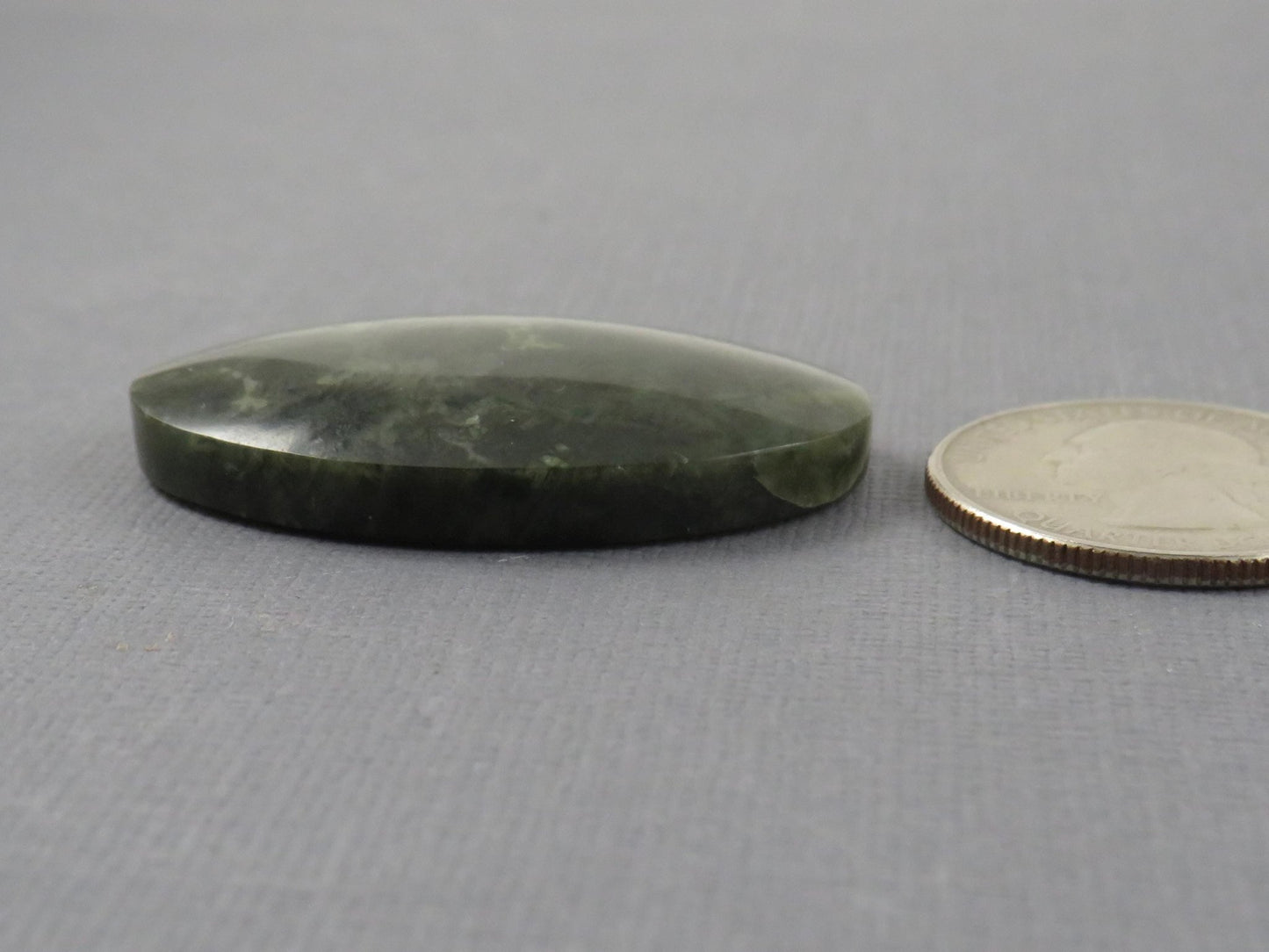 Green Fossilized Coral Oval Cabochon | Agatized Gemstone | 39x25mm, 56ct | Indonesia | FC115 - Gem Enthusiast