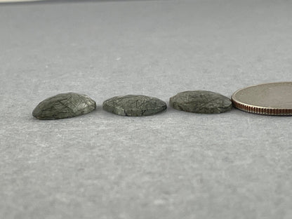 Green Rutile Quartz Lot | 13 carats | Rose Cut Natural Loose Gemstone | QU336 - Gem Enthusiast