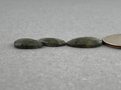 Green Rutile Quartz Lot | 14 carats | Rose Cut Natural Loose Gemstone | QU334 - Gem Enthusiast