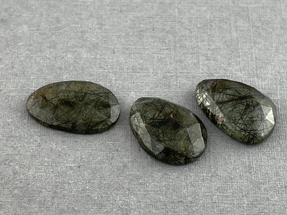 Green Rutile Quartz Lot | 16 carats | Rose Cut Natural Loose Gemstone | QU335 - Gem Enthusiast