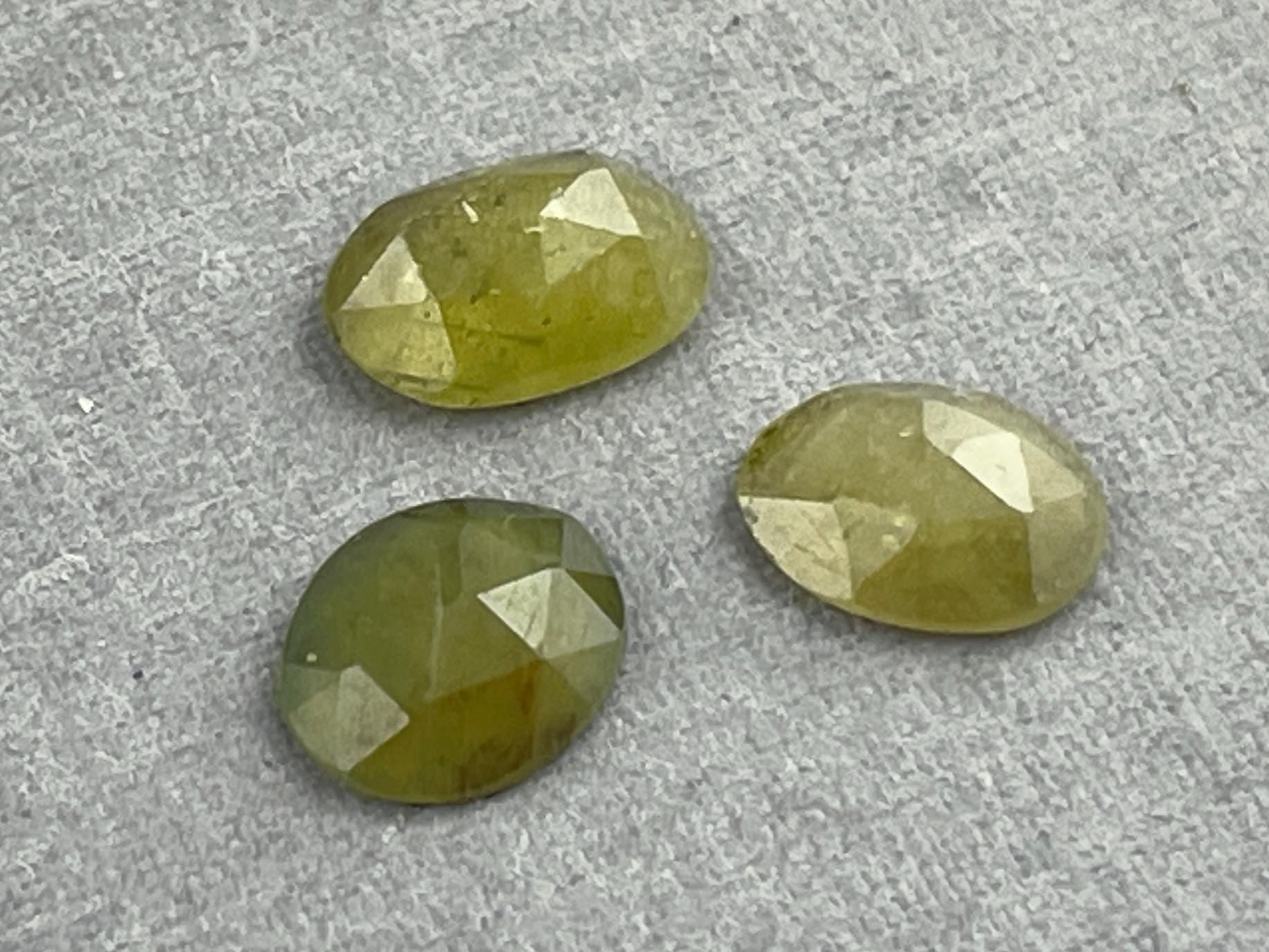 Green Sapphire Rose Cut Lot | Loose Gemstones | SRO317 - Gem Enthusiast