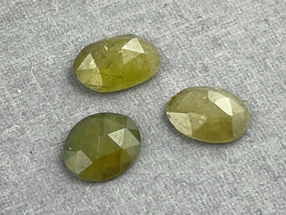 Green Sapphire Rose Cut Lot | Loose Gemstones | SRO317 - Gem Enthusiast