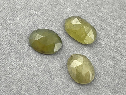 Green Sapphire Rose Cut Lot | Loose Gemstones | SRO317 - Gem Enthusiast