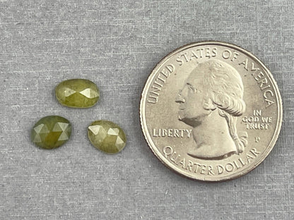 Green Sapphire Rose Cut Lot | Loose Gemstones | SRO317 - Gem Enthusiast