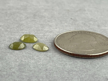 Green Sapphire Rose Cut Lot | Loose Gemstones | SRO317 - Gem Enthusiast