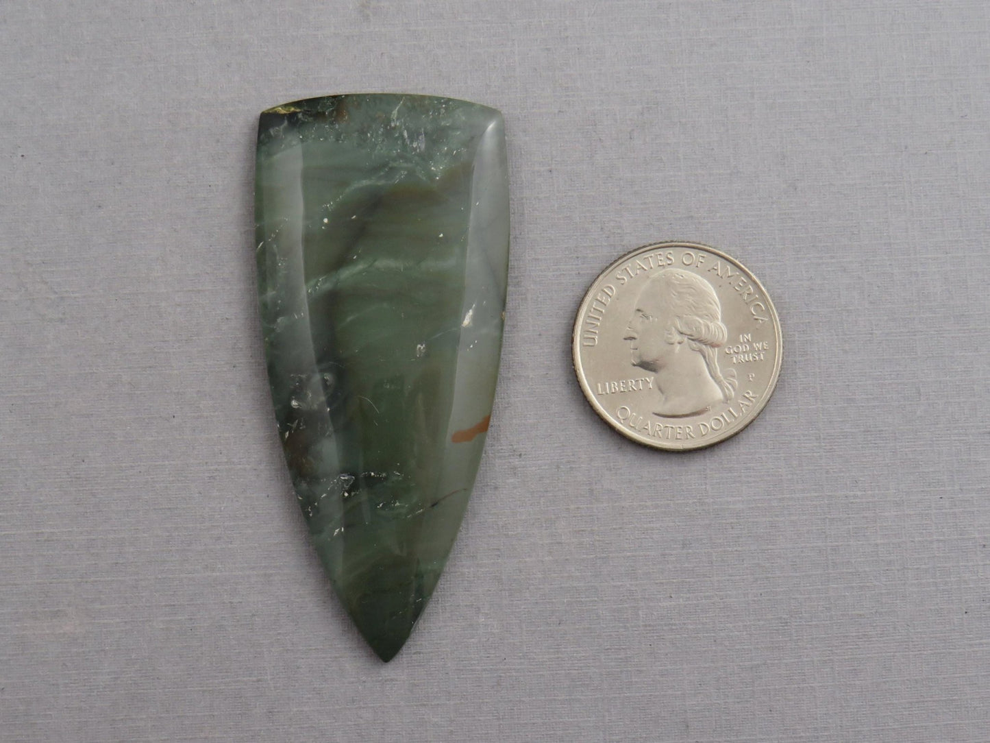 HUGE Blue Mountain Jasper Cabochon | 65x49 Oregon Gemstone | Mined in the USA | JS348 - Gem Enthusiast