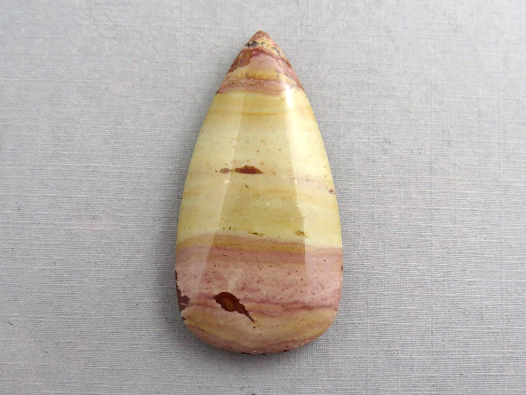 HUGE Dead Camel Jasper | American Gemstone Cabochon from Nevada | 58mm x 28mm | JS397 - Gem Enthusiast