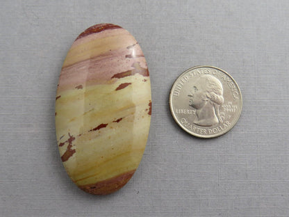 HUGE Dead Camel Jasper | American Gemstone Oval Cabochon from Nevada | 55mm x 30mm | JS398 - Gem Enthusiast