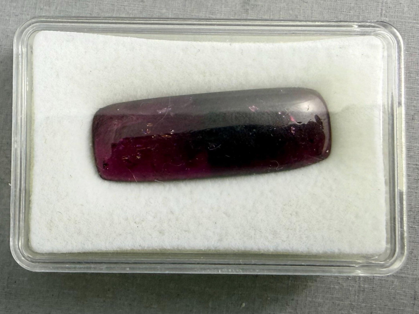 HUGE Rubellite Tourmaline Rectangle Cabochon | Loose Natural Gemstone | 21+ carats | TR146 - Gem Enthusiast