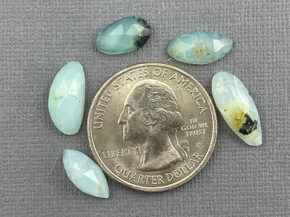Peruvian Opal Rose Cut Lot | 12-13mm | Natural Gemstone from Peru | PO424 - Peruvian Opal - GemEnthusiast