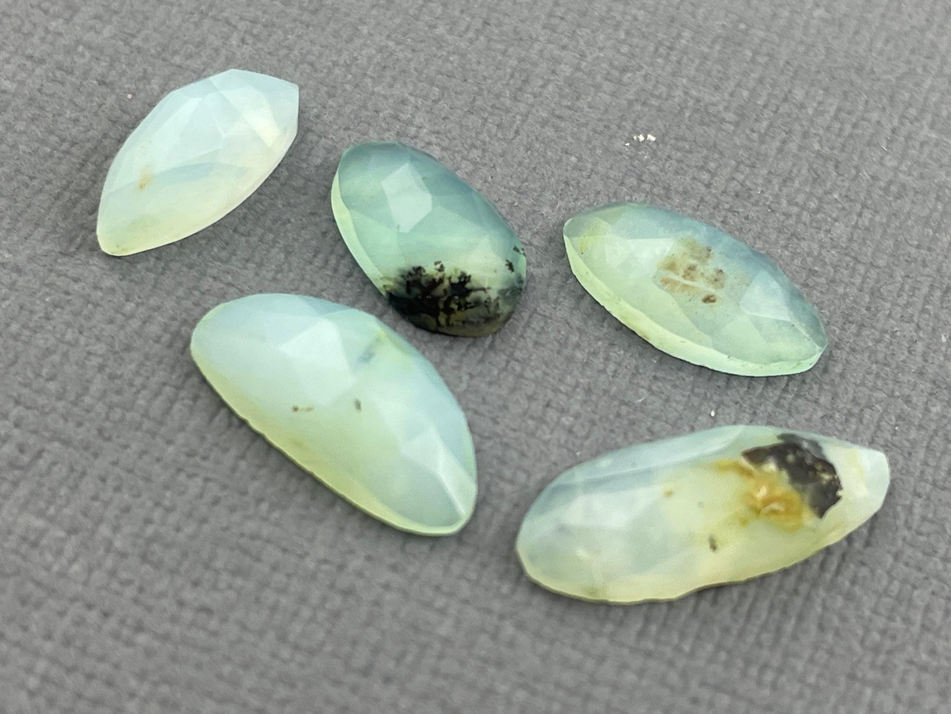 Peruvian Opal Rose Cut Lot | 12-13mm | Natural Gemstone from Peru | PO424 - Peruvian Opal - GemEnthusiast