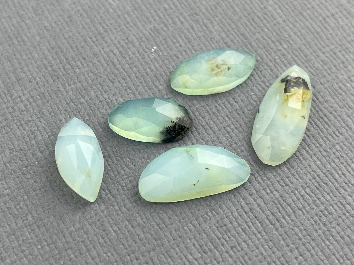 Peruvian Opal Rose Cut Lot | 12-13mm | Natural Gemstone from Peru | PO424 - Peruvian Opal - GemEnthusiast