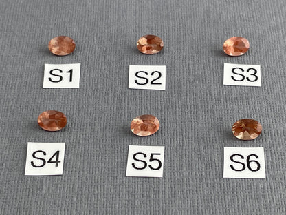 7x5 Oregon Sunstones Oval with Schiller | Per Stone | OSF191 - Oregon Sunstone - GemEnthusiast
