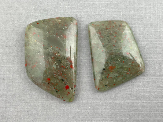 Cherry Orchard Agate | Large Natural Loose Cabochons Gemstone | AG255 - - GemEnthusiast