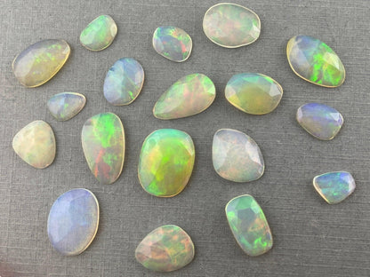 Ethiopian Opals 4 Ct Lots | Rose Cut Natural Loose Gemstones | Small, Medium, Large Sizes - Ethiopian Opal - GemEnthusiast