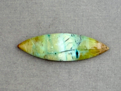 Petrified Wood Opal Pear | Natural Opalized Fossil Cabochon | WO240 - Wood Opal, Petrified Wood - GemEnthusiast