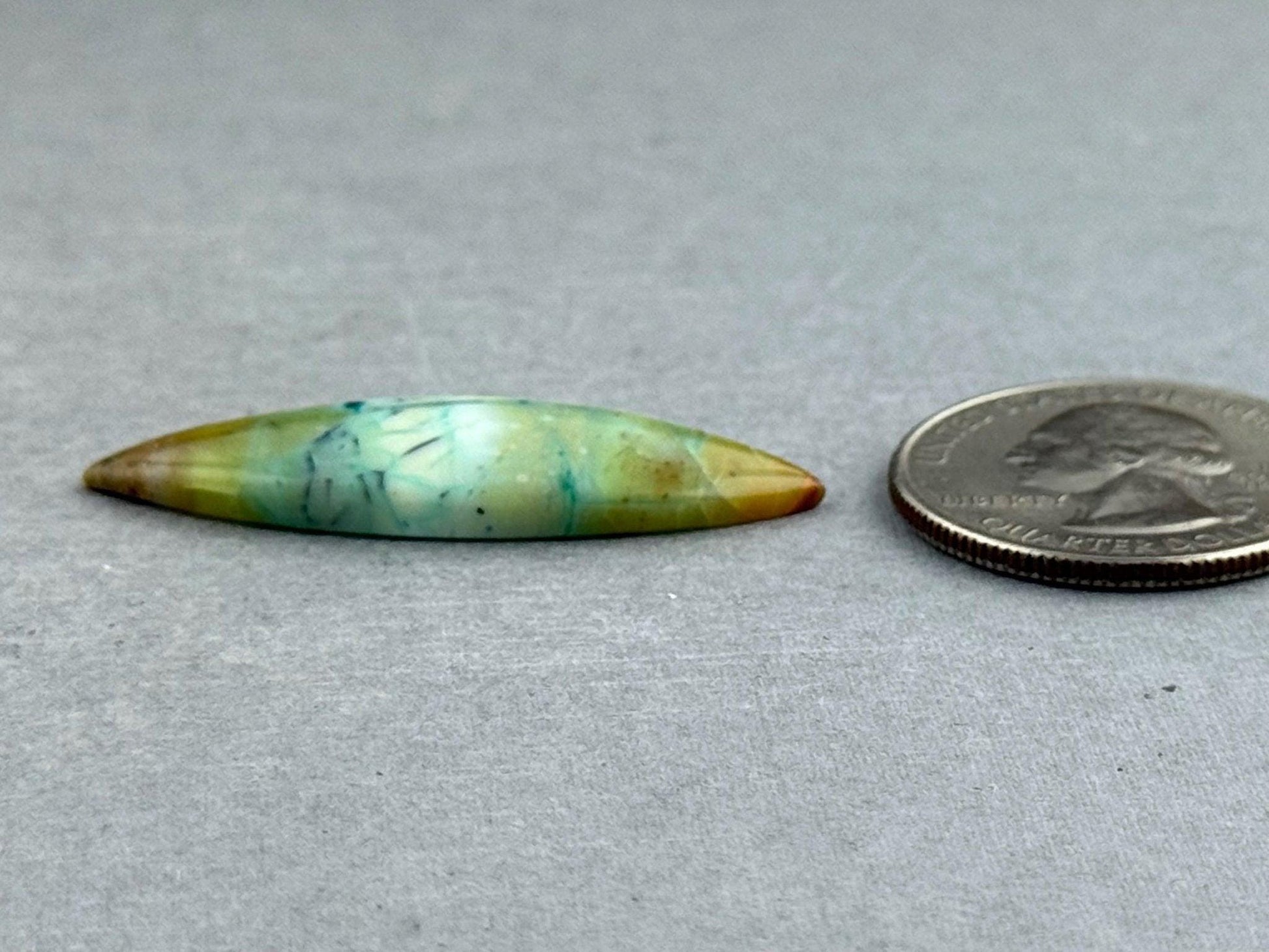Petrified Wood Opal Pear | Natural Opalized Fossil Cabochon | WO240 - Wood Opal, Petrified Wood - GemEnthusiast