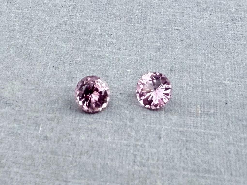 Natural Pink Spinel Faceted Pair Round | Natural Gemstone | 3.8 mm | SL119 - Spinel - GemEnthusiast
