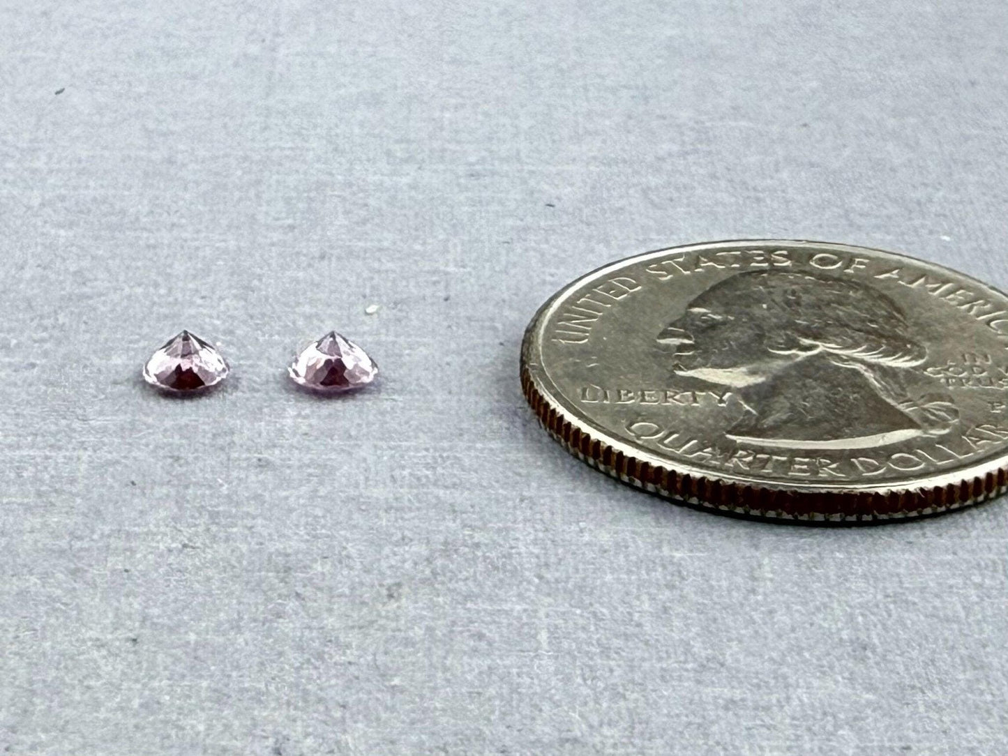 Natural Pink Spinel Faceted Pair Round | Natural Gemstone | 3.8 mm | SL119 - Spinel - GemEnthusiast