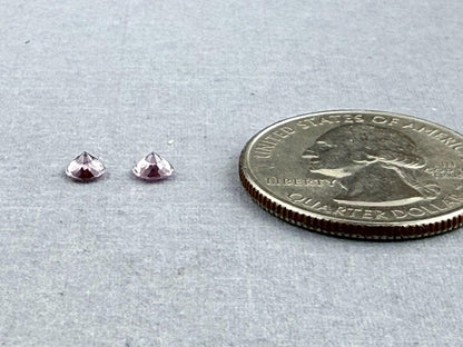 Natural Pink Spinel Faceted Pair Round | Natural Gemstone | 3.8 mm | SL119 - Spinel - GemEnthusiast