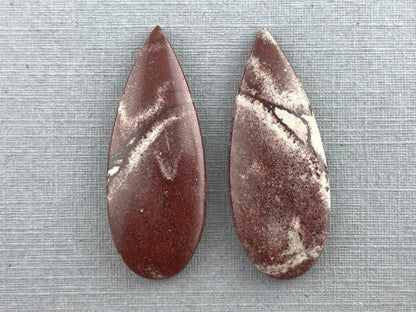 Sonora Dendritic Pear Pairs | Natural Stone from Mexico | JS153 - Sonora Dendritic Jasper - GemEnthusiast