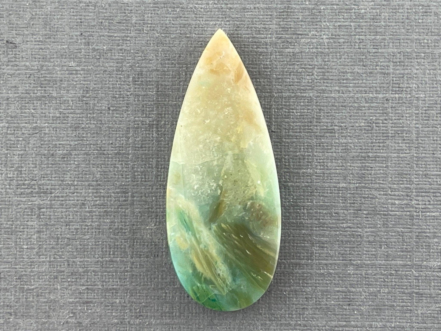 Petrified Wood Opal Pear | Natural Opalized Fossil Cabochon | WO226 - Fossilized Wood Opal, Petrified Wood Opal - GemEnthusiast