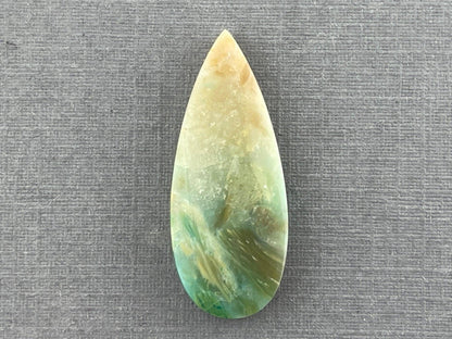 Petrified Wood Opal Pear | Natural Opalized Fossil Cabochon | WO226 - Fossilized Wood Opal, Petrified Wood Opal - GemEnthusiast