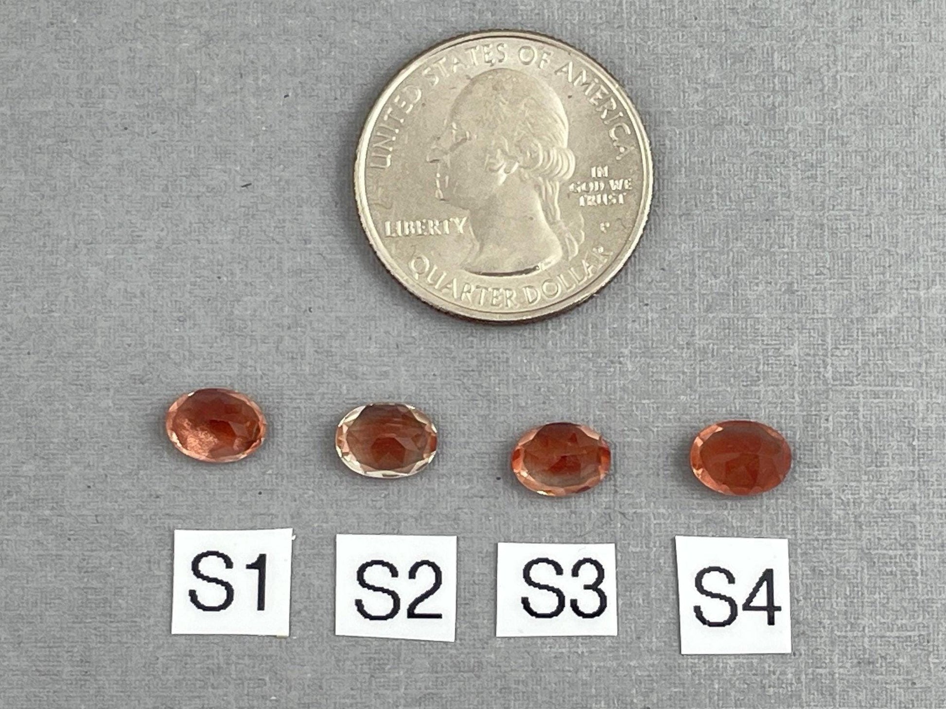 8x6 Oregon Sunstone Oval Gemstones | Mined in the USA | OSF222 - - GemEnthusiast