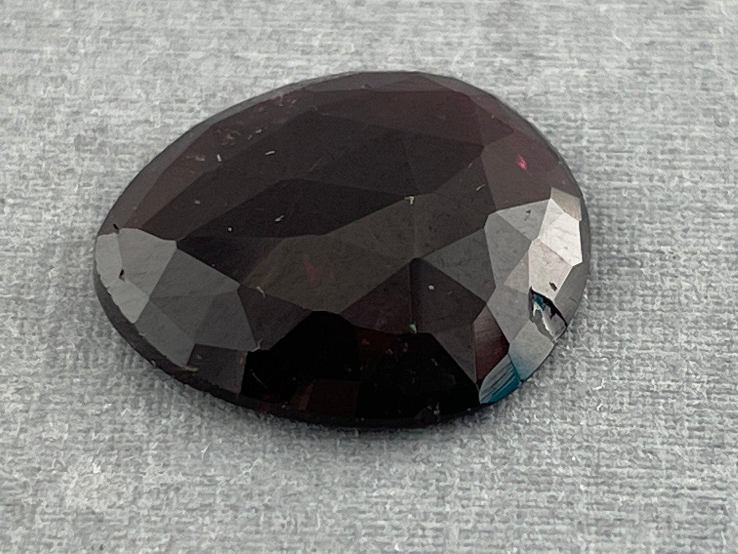 Large Dark Rubellite Tourmaline Rose Cut Cabochon | Loose Natural Gemstone | 7.24 carats | TR130 - - GemEnthusiast
