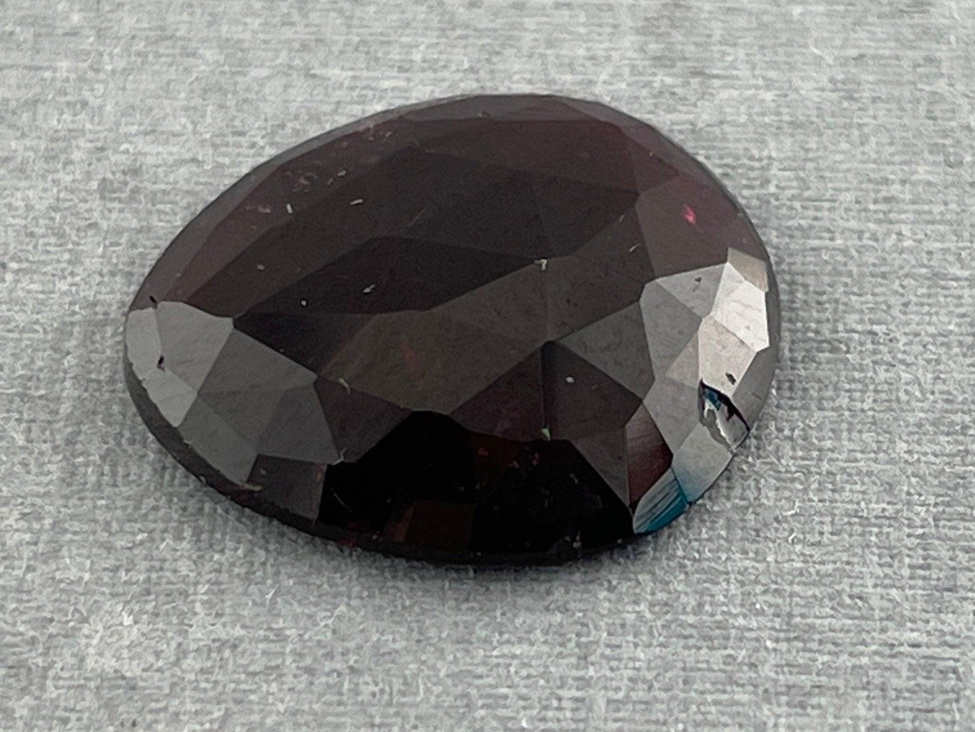 Large Dark Rubellite Tourmaline Rose Cut Cabochon | Loose Natural Gemstone | 7.24 carats | TR130 - - GemEnthusiast