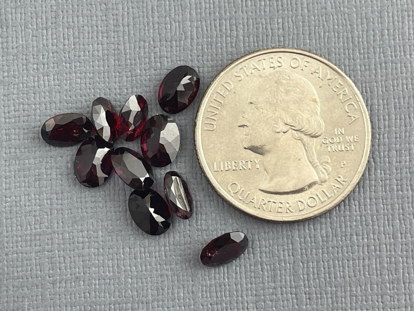 7x5 Arizona Anthill Chrome Pyrope Garnet | Loose Oval Faceted Gemstone | USA Mine - - GemEnthusiast