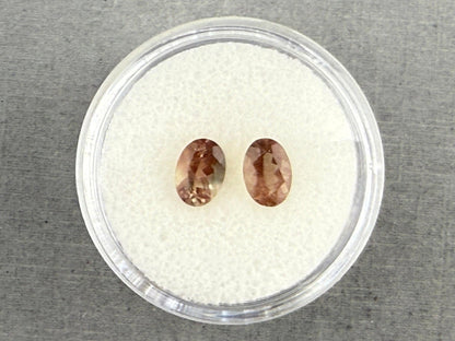 7x5 Oregon Sunstones Oval Pair | 1.4 carats | OSF196 - 7x5 Oregon Sunstone Pair - GemEnthusiast
