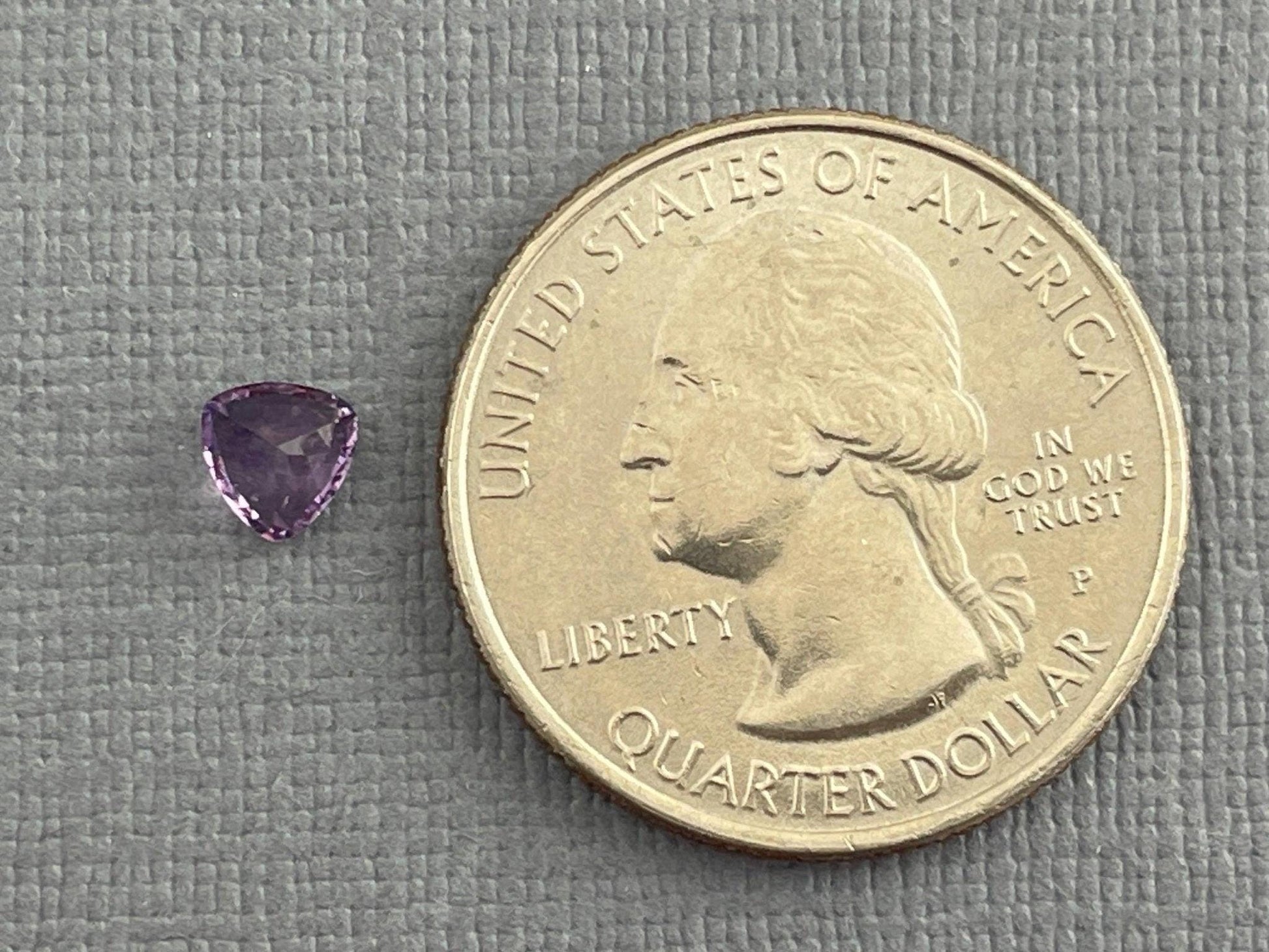 5mm Arizona Amethyst Trillion | Loose Gemstone | Ethically Sourced | Per Stone - Amethyst - GemEnthusiast
