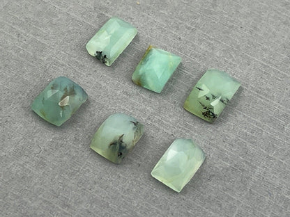 Peruvian Opal Rectangle Rose Cut Lot | Natural Gemstone from Peru | 5.48 carats | PO417 - Peruvian Blue Opal - GemEnthusiast