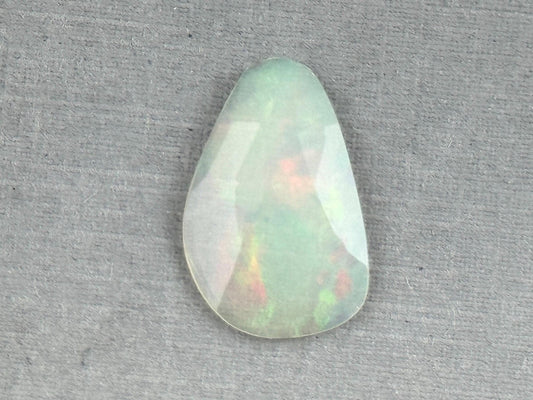 Large Ethiopian Opal with Fire | 18x12x2.7 | Rose Cut Freeform Loose Gemstone| 2.77 cts | OP484 - Ethiopian Opal - GemEnthusiast