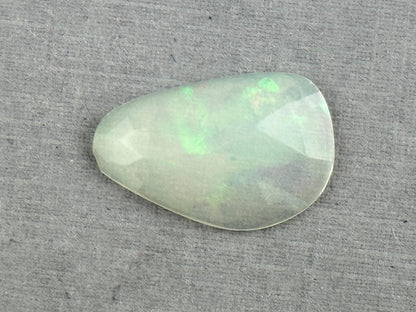 Large Ethiopian Opal with Fire | 18x12x2.7 | Rose Cut Freeform Loose Gemstone| 2.77 cts | OP484 - Ethiopian Opal - GemEnthusiast