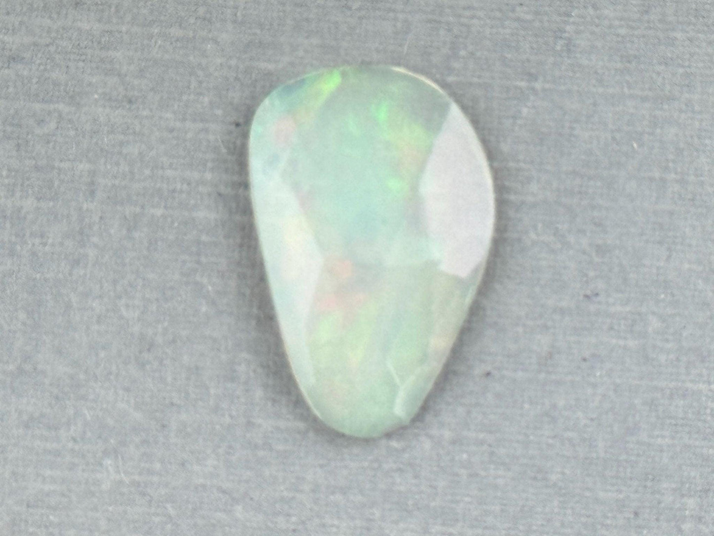 Large Ethiopian Opal with Fire | 18x12x2.7 | Rose Cut Freeform Loose Gemstone| 2.77 cts | OP484 - Ethiopian Opal - GemEnthusiast